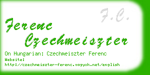 ferenc czechmeiszter business card